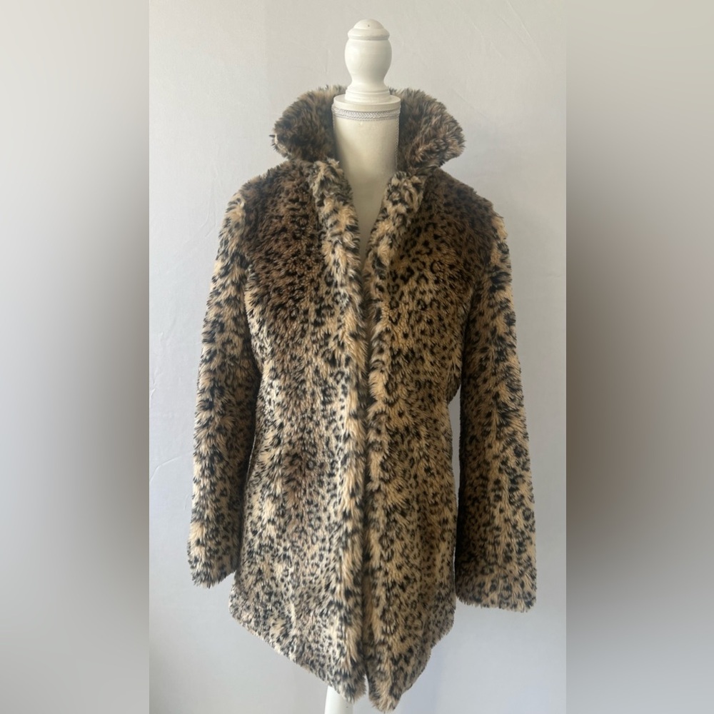 Leopard Faux Fur Teddy Coat
